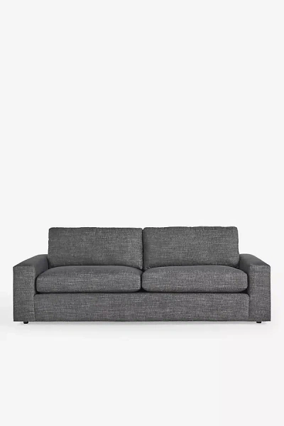Anthropologie Jones Performance Weave 92" Sofa In Black