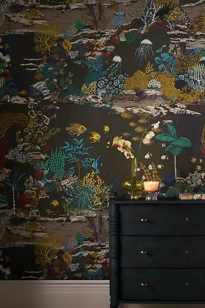 Anthropologie Josephine Munsey Underwater Jungle Wallpaper In Multi