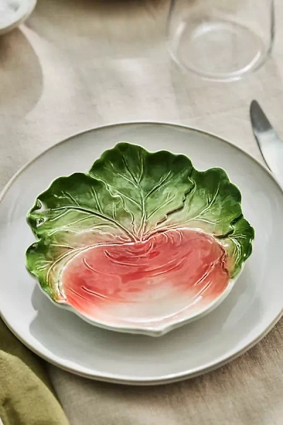 Anthropologie Josiana Italian Earthenware Canape Plate In White