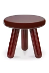 Anthropologie Joy Lacquer Side Table In Red