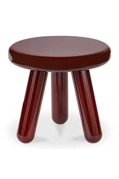 Anthropologie Joy Lacquer Side Table In Red