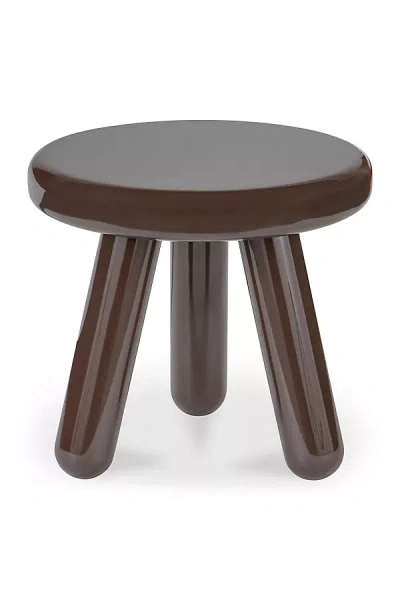 Anthropologie Joy Lacquer Side Table In Brown