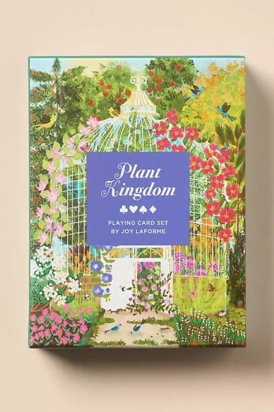 Anthropologie Joy Laforme Plant Kingdom Playing Card Set In Multi