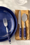 Anthropologie Jubilee Flatware 16-piece Place Setting In Blue