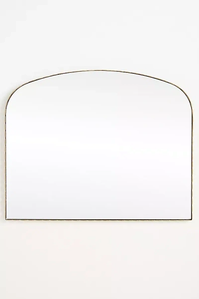 Anthropologie Jules Scalloped Metal Mirror In Transparent