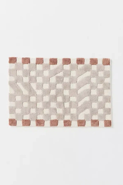 Anthropologie Julia Hand-tufted Wool-viscose Blend Rug In Gray