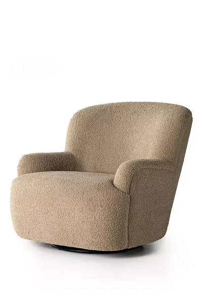 Anthropologie Kadon Wing-back Swivel Chair