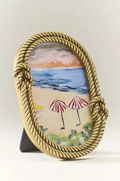 Anthropologie Kai Rope Frame In Gold