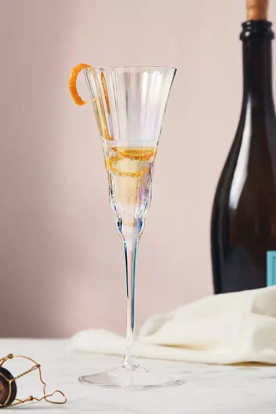 Anthropologie Kailani Flute Glasses, Set Of 4 In Transparent