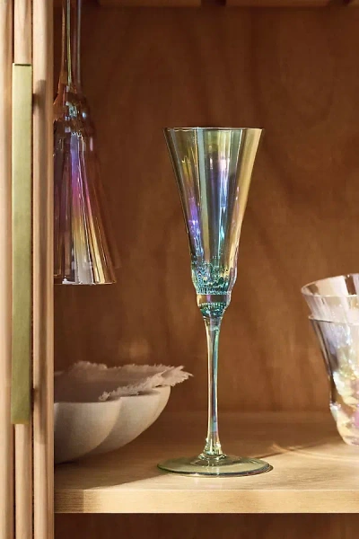 Anthropologie Kailani Flute Glasses, Set Of 4 In Transparent