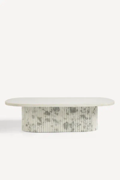 Anthropologie Kanta Marble Coffee Table In Neutral