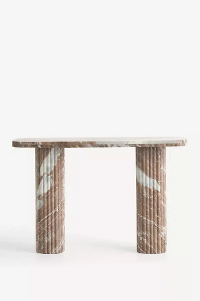 Anthropologie Kanta Marble Console In Brown