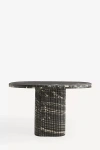 Anthropologie Kanta Square 48" Marble Dining Table In Black