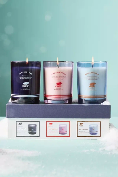 Anthropologie Karhu Boxed Candles, Set Of 3 In Multi