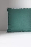 Anthropologie Kayla Piped Cushion In Green