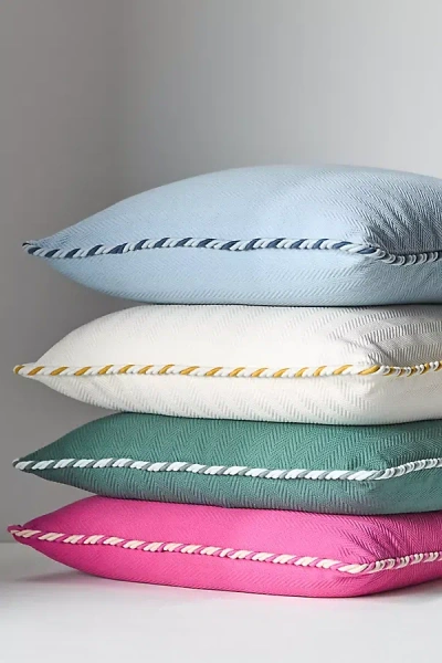 Anthropologie Kayla Piped Cushion In Multi