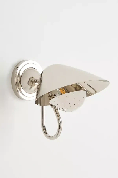 Anthropologie Keaton Sconce In White