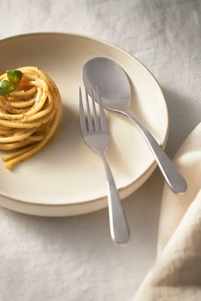 Anthropologie Kenbrook Flatware 20-piece Place Setting In Metallic