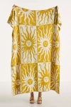 Anthropologie Kenia Cotton Knit Throw Blanket