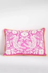 Anthropologie Kenia Embroidered Floral Indoor/outdoor Pillow