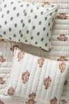 Anthropologie Khira Cotton Floral Printed Shams, Set Of 2 In Neutral