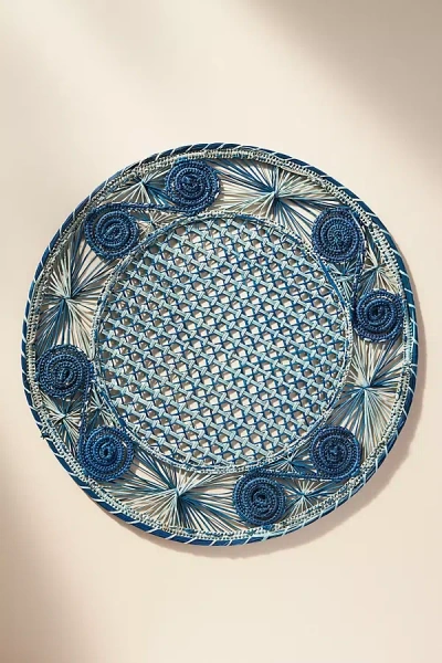 Anthropologie Klatso Handwoven Placemat In Blue