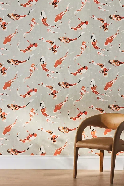 Anthropologie Koi Fish Wallpaper In Multi