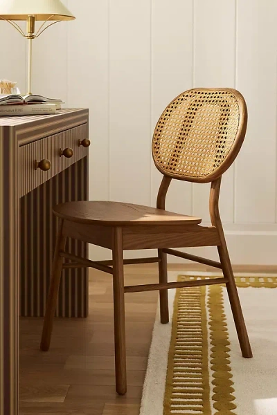 Anthropologie Kristianna Rattan Dining Chair In Brown