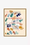 Anthropologie La Femme Cruelle Vintage French Poster In Multi