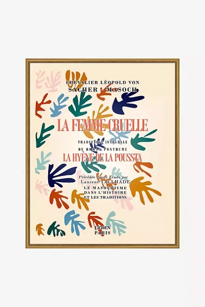 Anthropologie La Femme Cruelle Vintage French Poster In Multi