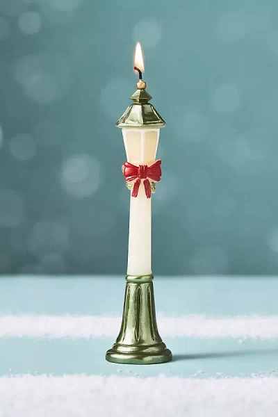 Anthropologie Lamppost Decorative Shaped Wax Candle In Multi
