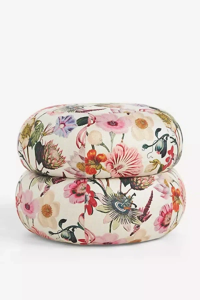 Anthropologie Lana Muntz Ottoman In Animal Print