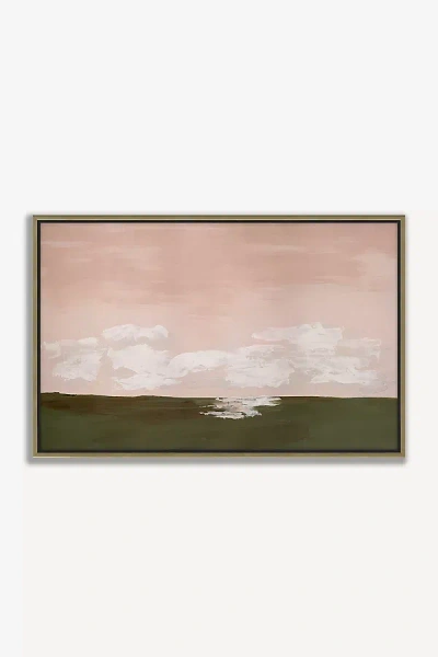 Anthropologie Late For The Sky I Wall Art In Pink
