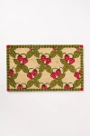 Anthropologie Latticework Strawberries Printed Coir Doormat