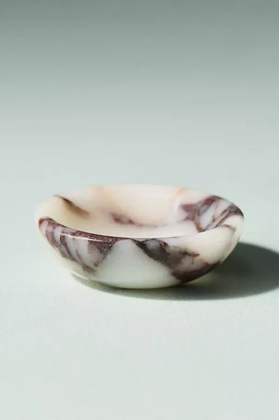 Anthropologie Lauren Elizabeth Calacatta Marble Trinket Dish In White