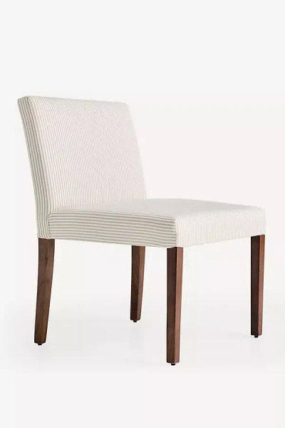 Anthropologie Layla Banquette Chair In White