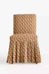 Anthropologie Layla Printed Ruffle Slipcover In Brown
