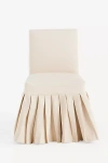 Anthropologie Layla Ruffle Slipcover In Neutral