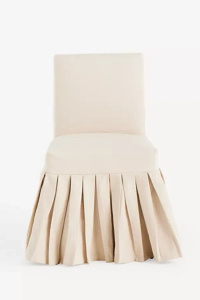 Anthropologie Layla Ruffle Slipcover