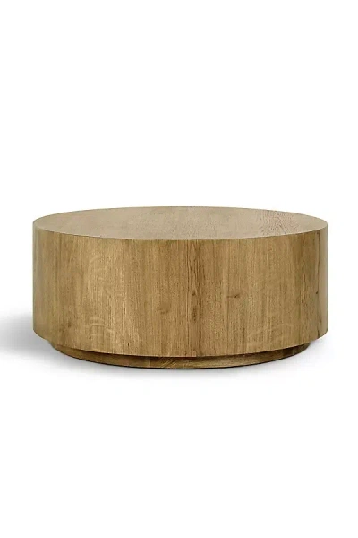 Anthropologie Layne Round Coffee Table In Neutral