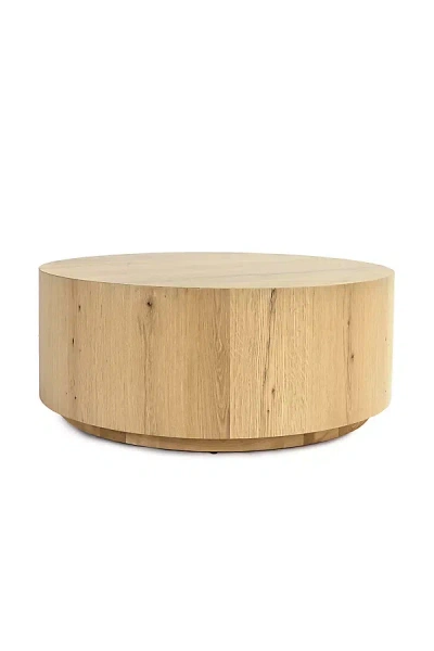 Anthropologie Layne Round Coffee Table In Neutral