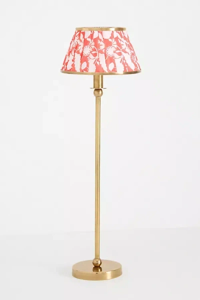 Anthropologie Lee Brass Buffet Table Lamp In Gold