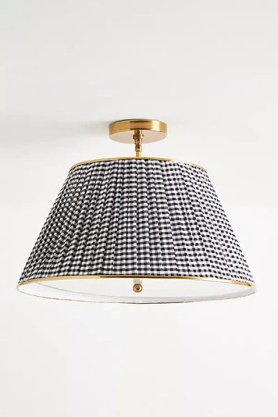 Anthropologie Lee Brass Semi-flush Mount Pendant In Gold