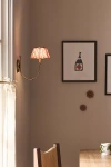 Anthropologie Lee Shaded Brass Sconce In Neutral