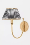Anthropologie Lee Shaded Brass Sconce In Gold