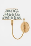 Anthropologie Lee Shaded Brass Sconce In Gold