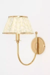 Anthropologie Lee Shaded Brass Sconce In Gold