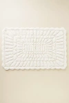 Anthropologie Hand-tufted Leighton Bath Mat In White