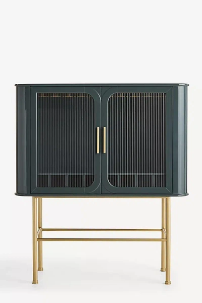 Anthropologie Lennon Bar Cabinet In Green