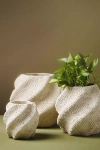 Anthropologie Lennon Cement Pot